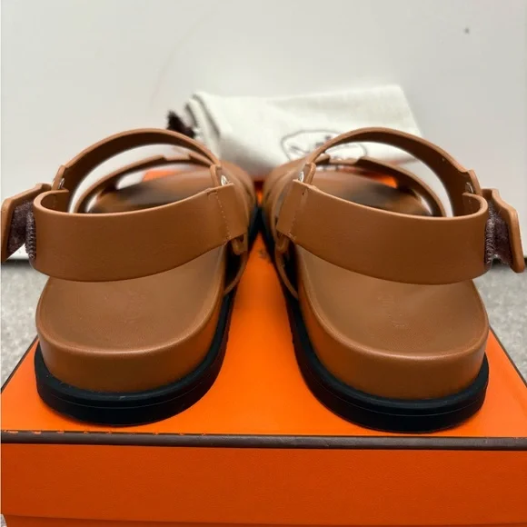 Authentic Hermes takara chypre gold Sandals 36 - Picture 7 of 13